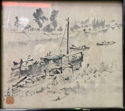 Chinese school of the XXth century
Landscapes
Two...