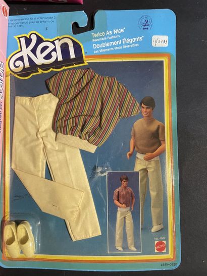 Lot including three Mattel Barbie dolls (a...