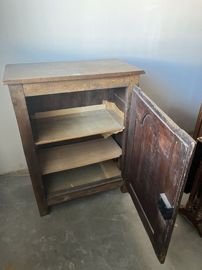Two doors sideboard in fruitwood. 
Period...