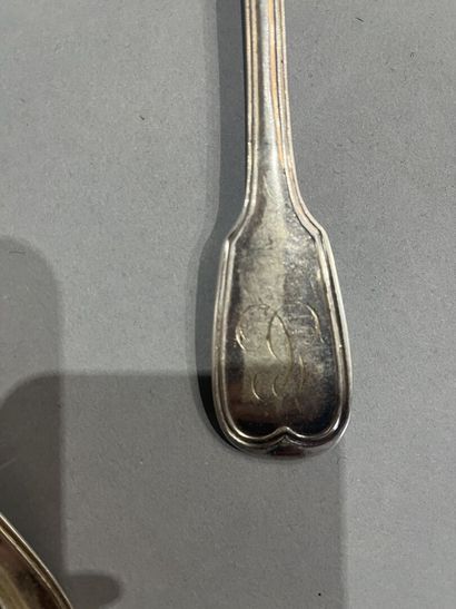 Lot of silver spoons with various punches...