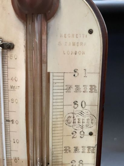 Mahogany barometer thermometer
England, 19th...