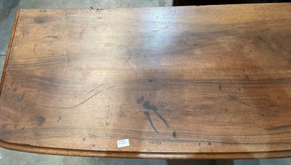 Walnut chest of drawers opening to four drawers...