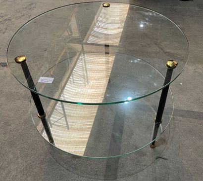 Coffee table with two round glass tops
46...