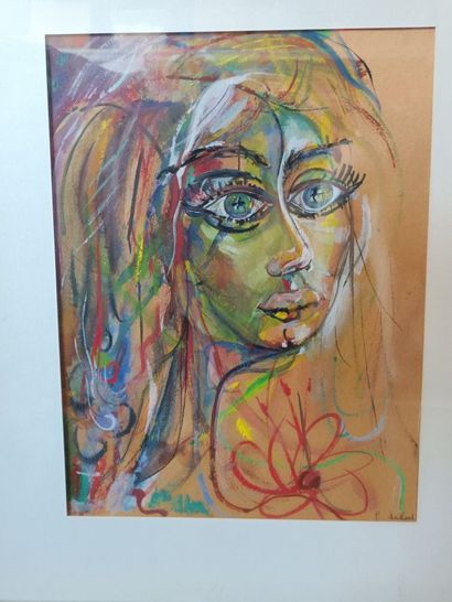P. SAILLARD (Modern school)
Head of a woman...
