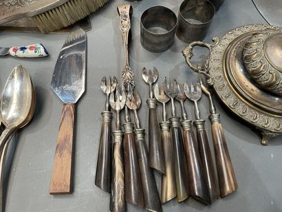 Lot of silver plated metal: part of a coffee...