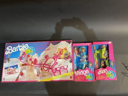 A Mattel Barbie sled with horse from the...
