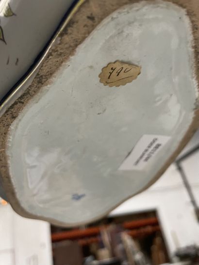 Part of a porcelain dinner service with gilded...