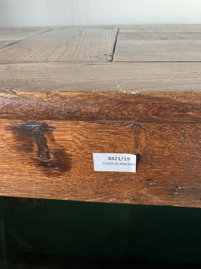 Two doors sideboard in fruitwood. 
Period...