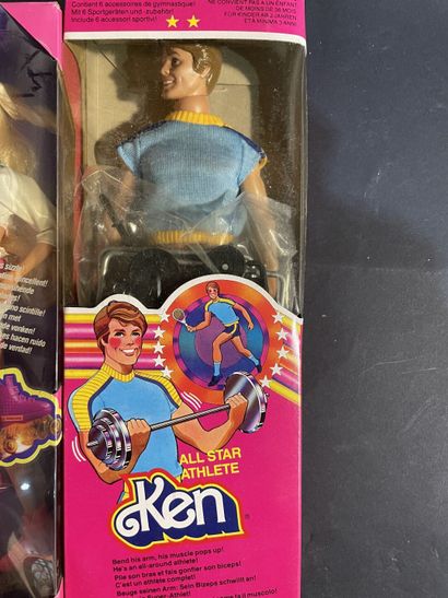 Set of five Mattel Barbie dolls: a 