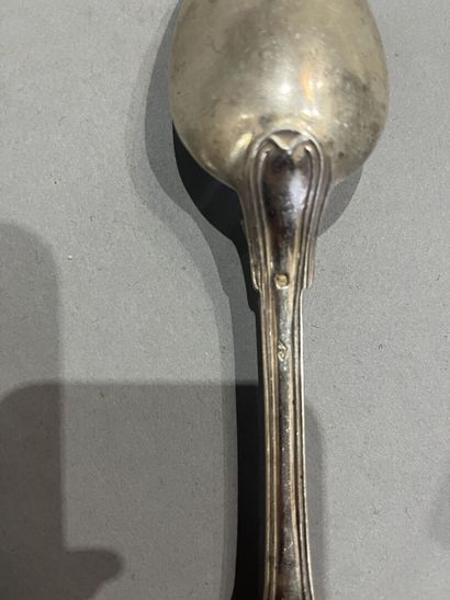 Lot of silver spoons with various punches...
