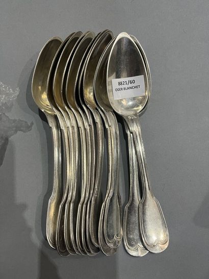 Lot of silver spoons with various punches...
