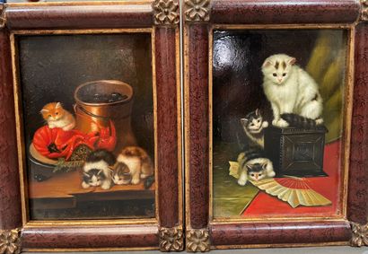 Small batch of framed pieces :
-Pussy and...