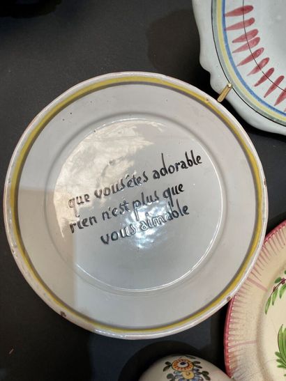 Lot of porcelain dishes including a part...