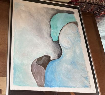 Four framed pieces. 

We join :
HIRI
