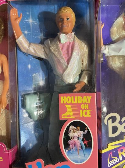 Set of five Mattel Barbie dolls: a 