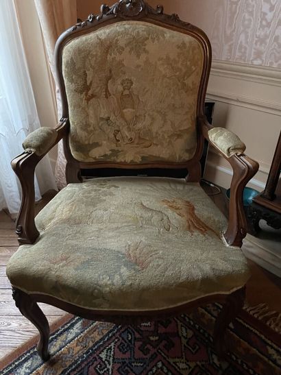 Furniture of living room out of moulded and...