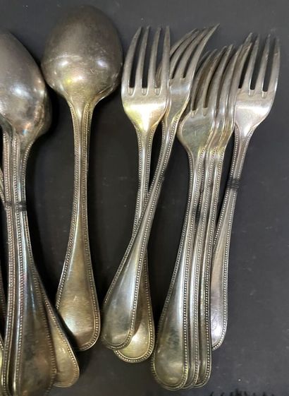 CHRISTOFLE
Part of a silver-plated menagere...