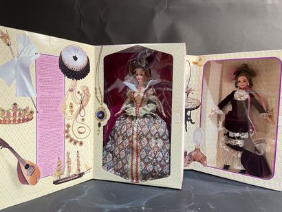 Two Mattel Barbie dolls, models from the...