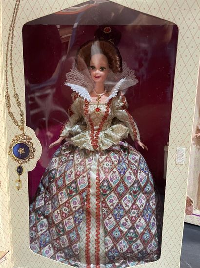 Two Mattel Barbie dolls, models from the...
