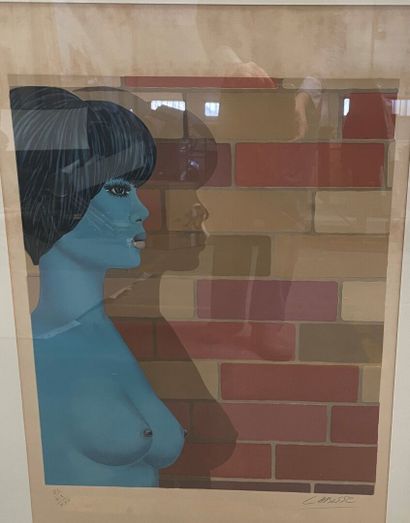 Felix LABISSE (1905-1982)
Blue nude in profile...
