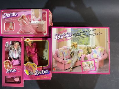Lot including the Barbie dream hairdresser,...