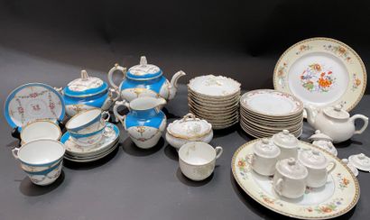 Lot of porcelain dishes including a part...