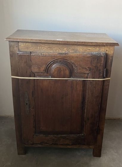 Two doors sideboard in fruitwood. 
Period...