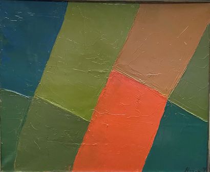 Modern school
Abstract composition 
Oil on...