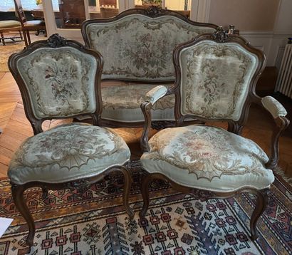 Furniture of living room out of moulded and...