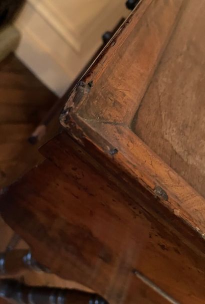 Two working tables opening to a drawer and...