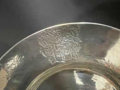 Set of pewter: dishes, kettle, tureen.