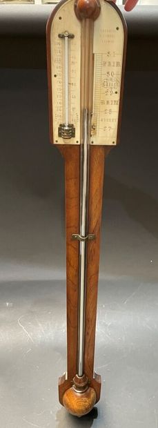 Mahogany barometer thermometer
England, 19th...