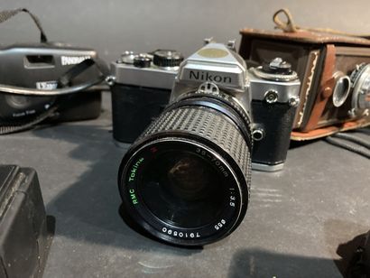 Lot of cameras (Minolta, Nikon, Olympus)...