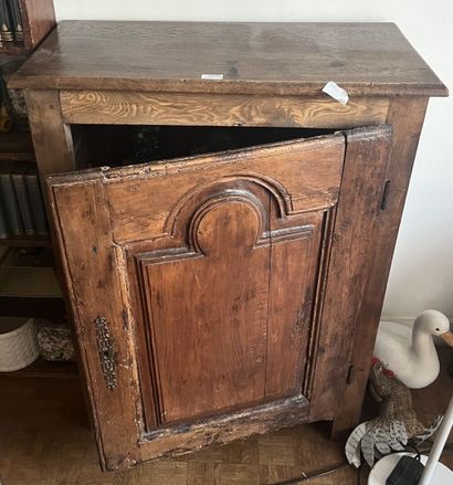 Two doors sideboard in fruitwood. 
Period...