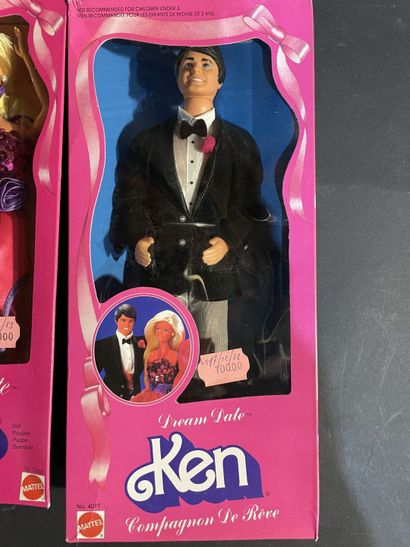Set of four Mattel Barbie dolls from the...