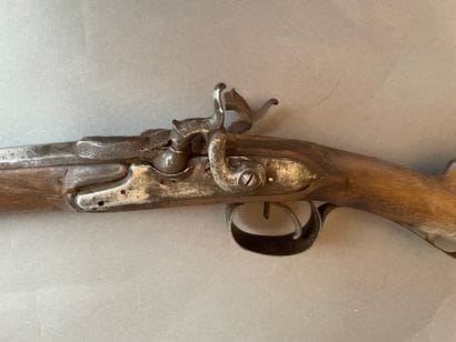 Hunting rifle with juxtaposed barrels XIX°...