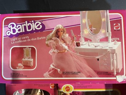 Lot including the Barbie dream hairdresser,...