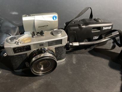 Lot of cameras (Minolta, Nikon, Olympus)...