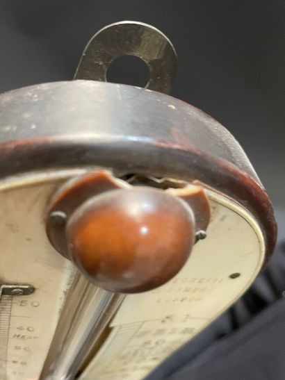 Mahogany barometer thermometer
England, 19th...