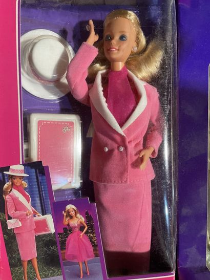 Lot including three Mattel Barbie dolls (a...