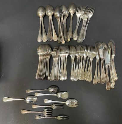 CHRISTOFLE
Part of a silver-plated menagere...