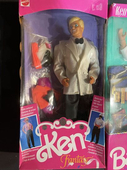 Set of four Mattel Ken: a 