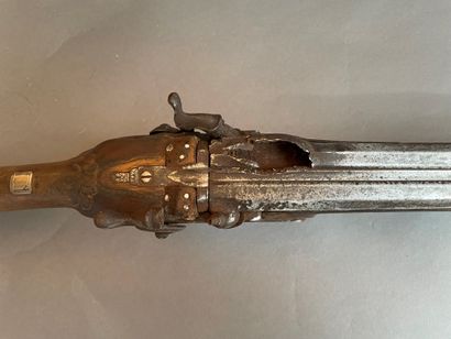 Hunting rifle with juxtaposed barrels XIX°...