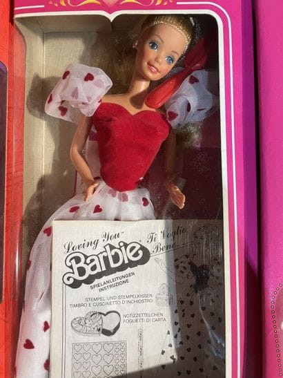 Set of five Mattel Barbie dolls including...