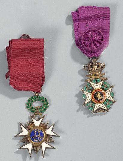 Croix d'officier de l'ordre de Léopold à...