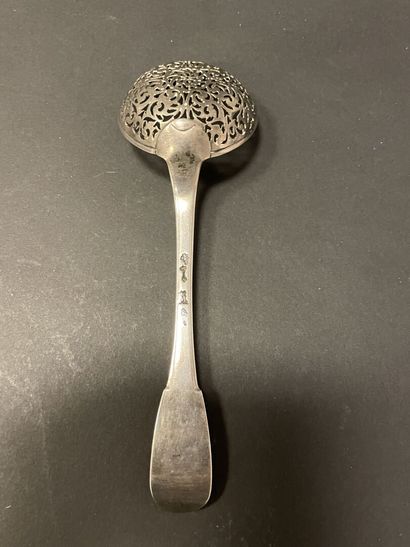 Single-flat silver sugar spoon. 
Province,...