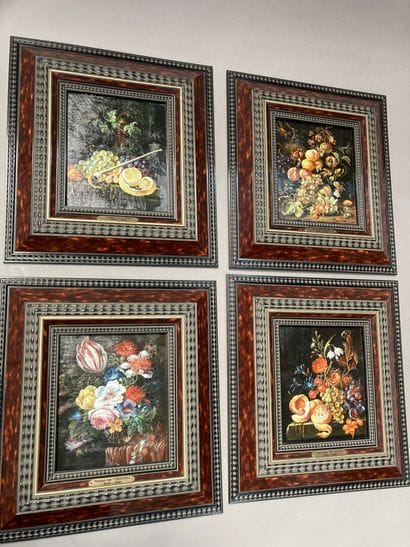Four modern copies after Cornelis De Heem,...