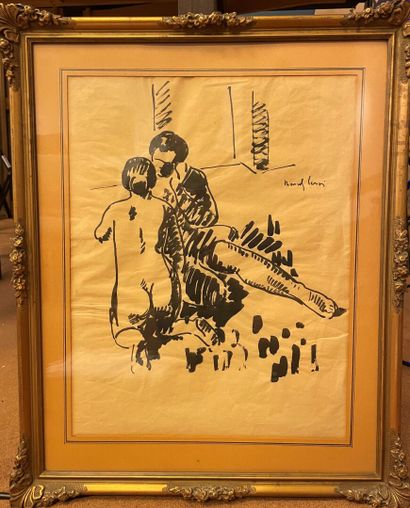 Marcel LENOIR (1872-1931)
Couple 
Encre de...