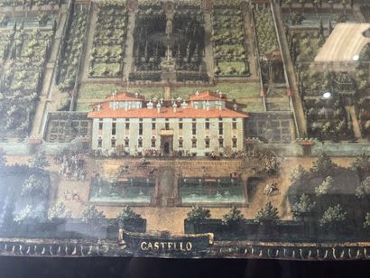 Lot of framed pieces: 

- 