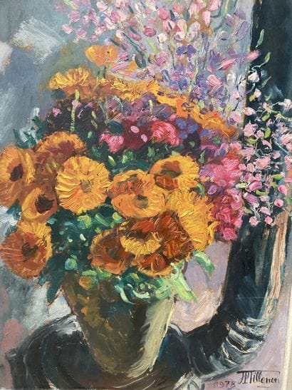 Jann Ber TILLENON (20th century)
Still life...